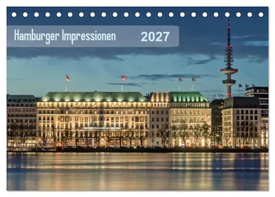 Produktbild von Hamburger Impressionen 2027 (Tischkalender 2027 DIN A5 quer), CALVENDO Monatskalender