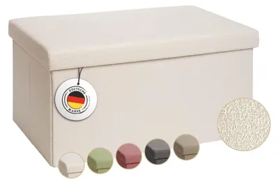 Obrázek produktu pro Úložná lavice dětská - S přídavným boxem - 76 x 38 cm - Béžová