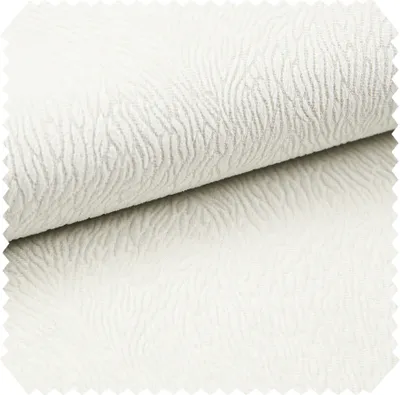 Produktbild von novely® TILDA - Samtiger Chenille-Möbelstoff mit feinem Muster - Robuster Velours-Polsterstoff - Pflegeleichte Meterware 1lfm - Farbe: 01 Creme