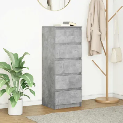 Obrázek produktu pro vidaXL Příborník se zásuvkami betonově šedý 37,5x35x99 cm materiál na bázi dřeva