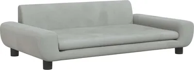 Obrázek produktu pro vidaXL Pelíšek pro psy Light Grey 100x54x33 cm Velvet