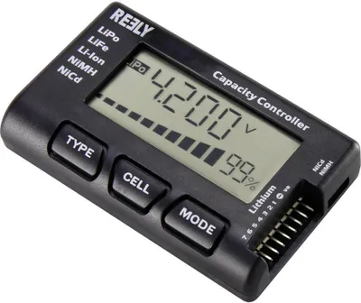 Productafbeelding van Reely LiPo-batterijtester, geschikt voor batterijcellen: 2 - 7. 1 stuk. Artikelnummer: RE-6546762