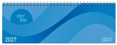 Produktbild von Tischkalender quer Professional Colourlux 2027 blau