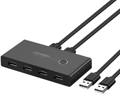 Produktbild von Ugreen 30768B, USB Typ-A, USB Typ-A, 5 Gbit/s, Kunststoff, USB