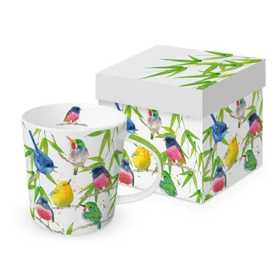 Produktbild von Kaffeebecher, exotische Vögel,    Geschenkbox, Bird Paradise, Henkelbecher Vogel Tier Tasse