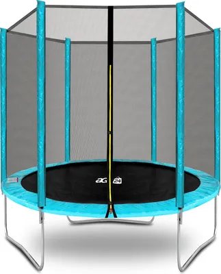 Produktbild von Aga SPORT TOP Trampolin 180 cm Hellblau + Sicherheitsnetz
