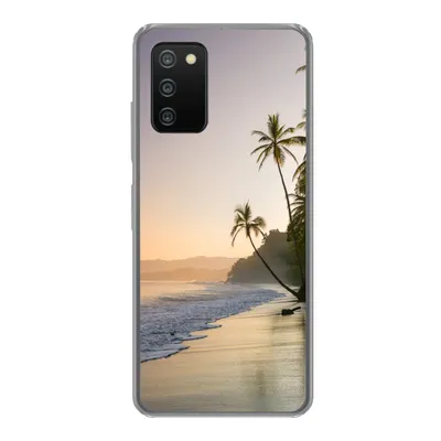 Produktbild von MuchoWow® Handyhülle Schutzhülle Hülle für Samsung Galaxy A03s Strand - Meer - Palme Silikon Softcase Handy Hülle - Schutz
