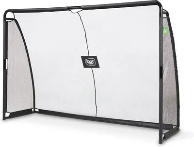 Produktbild von Famanu Fußballtor für Kinder mit Trainingsschirm - 300x200cm - Schwarz