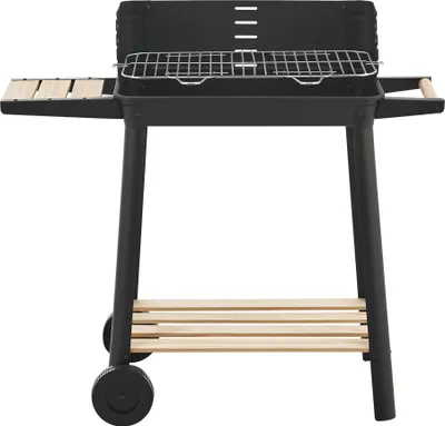 Produktbild von Grillwagen 'Ari' 78x86x30cm Schwarz/Bambus