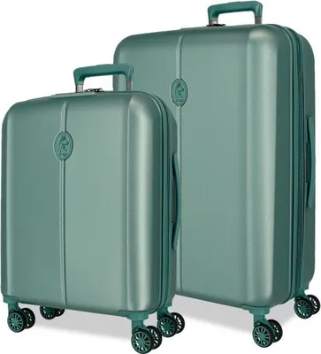 Zdjęcie produktu dla EL POTRO Vera Green, zestaw h walizek podróżnych z ABS, 70/55 cm, 5338923