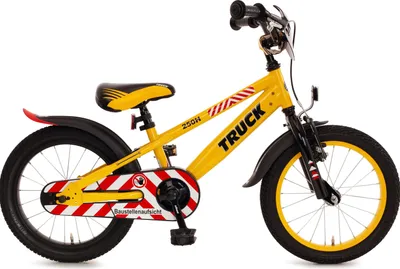 Produktbild von 16" Kinderfahrrad "Truck" gelb-schwarz – Bachtenkirch