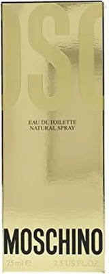 Produktbild von Moschino Pour Femme, Frauen, 75 ml, Nicht nachfüllbare Flasche, Freesie, Galbanharz, Geißblatt, Pflaume, Nelke, Gardenia, Muskatnuss, Pfeffer, Rose, Canangabaum, Ambra, Moschus, Patschuli, Sandelholz, Vanille
