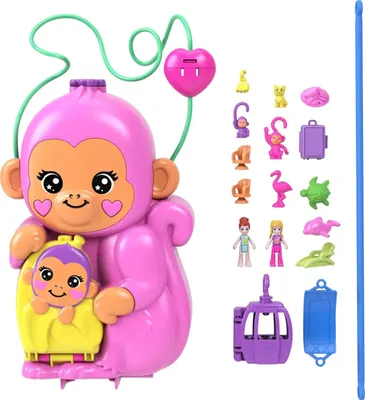 Produktbild von Polly Pocket Affenmama und Baby