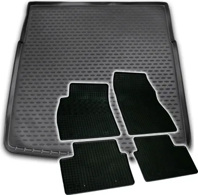 Produktbild von Gummi Kofferraumwanne + Fußmatten Set für Opel Insignia A Kombi, Bj. 2008-2016