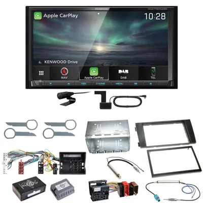 Produktbild von Kenwood DNX-7190DABS Android Auto Carplay DAB+ Einbauset für Audi A6 4B Facelift
