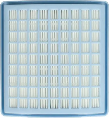 Produktbild von vhbw Staubsaugerfilter kompatibel mit Miele S146, S145 Parkett & Co Mini, S148, S147 Staubsauger - HEPA Abluft-Filter Weiß Hellblau