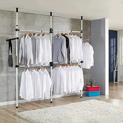 Produktbild von Verstellbares Kleiderregal - Höhenverstellbar - Metall - 281-329cm
