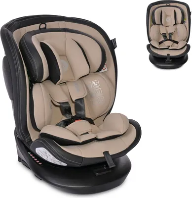 Produktbild von Lorelli Kindersitz i-Size Aviator (40-150cm) 360° drehbar, verstellbar, Isofix beige