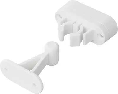 Produktbild von Türfeststeller mit flexibler Klemme 2-teilig weiß