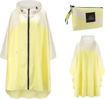 Produktbild von Famanu Poncho Wasserfest - Uni - Gelb