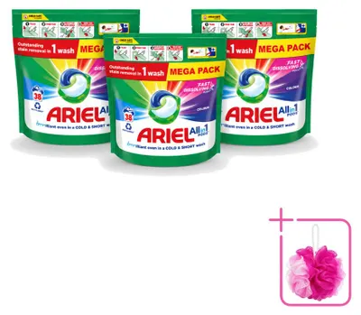 Produktbild von 3 x Ariel All-in-1 Pods Color - Waschmittel für Buntwäsche - Sparpackung - 3 Stücke