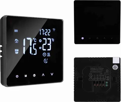 Produktbild von Intelligenter Thermostat mit Touchscreen-LCD-Display und Hintergrundbeleuchtung, wöchentlich programmierbar, für Warmwasserbereitungssysteme