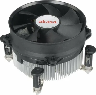 Produktbild von Akasa AK-959CU, Kühler, 9,2 cm, 600 RPM, 3000 RPM, Schwarz, Silber