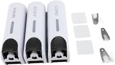 Produktbild von Desinfektionsspender Seifenspender, manueller Seifenspender, 350 ml, Wandspender für Händedesinfektionsmittel, Seife, Shampoo und Spülung, für Badezim