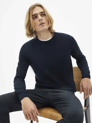 Produktbild von Celio Dunkelblauer Basic-Wollpullover von Semerirond L
