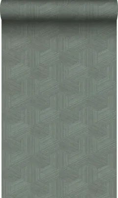 Produktbild von Origin Wallcoverings Tapete 3D-Muster Graugrün 50 x 900 cm