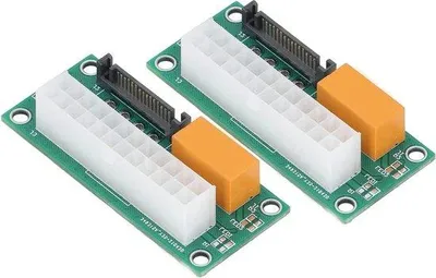 Obrázok produktu pre 24-pinový adaptér na dva zdroje napájania s SATA jumperom pre BTC miner