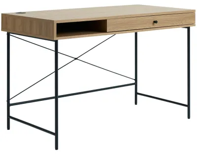 Obrázok produktu pre Selsey Mogest – Toaletný stolík s 1 zásuvkou, béžová farba, 120 x 60 cm