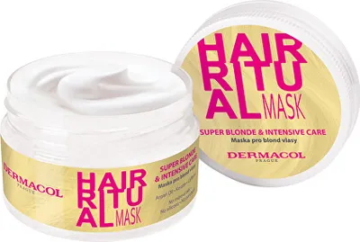 Produktbild von Dermacol Hair Boost Super Blonde & Intensive Care Mask pflegende Maske für blondes Haar 200 ml