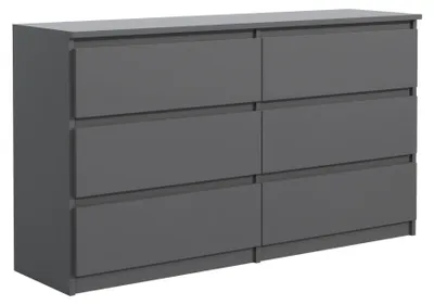 Produktbild von Kommode Venti mit 6 Schubladen 120cm. Variante: Farbe Anthrazit