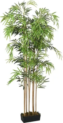 Produktbild von Bambusbaum Künstlich 730 Blätter 120 cm Grün