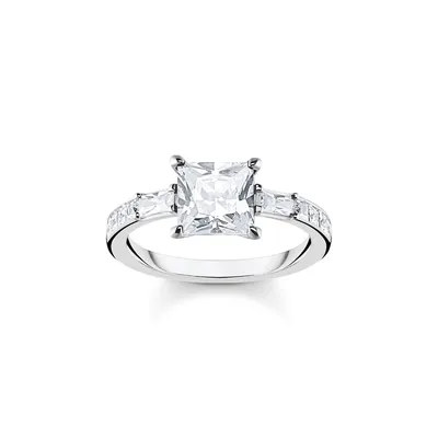 Produktbild von Thomas Sabo TR2380-051-14 Damen-Ring Silber Weiße Steine, 52/16,6