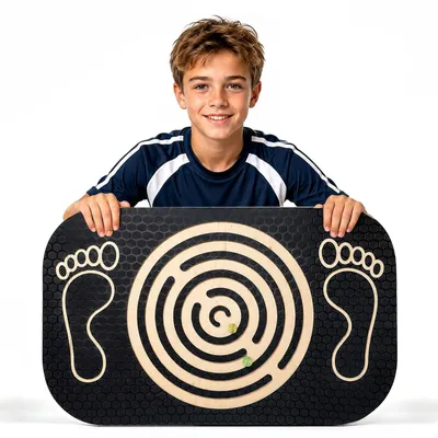 Image de Planche d'équilibre en bois - Appareil d'entraînement pour enfants - Wobble Fitness