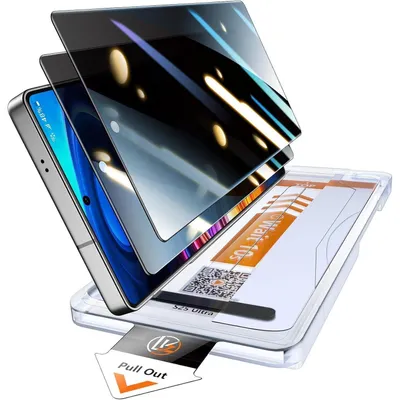 Obrázok produktu pre Ochranná fólia na obrazovku pre Samsung Galaxy S25 Ultra, s ochranou proti pohľadom, z tvrdeného skla, 2 kusy, čierna