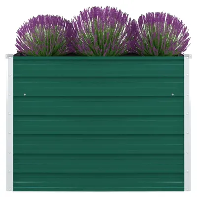 Produktbild von Hochbeet 100x100x77cm aus verzinktem Stahl in Grün