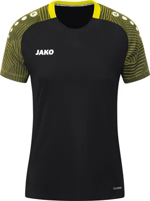 Immagine prodotto di JAKO Maglietta da donna Performance, Colore:nero/giallo tenue, Taglia:40