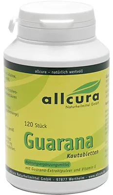 Immagine prodotto di allcura Guarana Compresse masticabili, 120 compresse