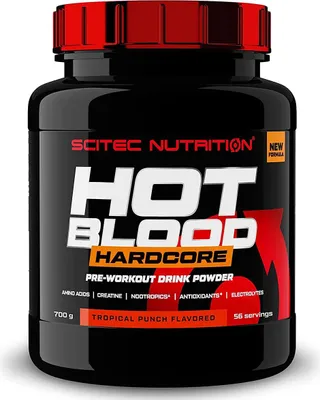 Produktbild von Scitec Nutrition Hot Blood Hardcore Powder 700g Dose Tropical Punch