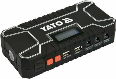 YATO Powerbank mit Starthilfe YATO Powerbank 12000mAh mit 12V Starthilfe und USB-Ladefunktion