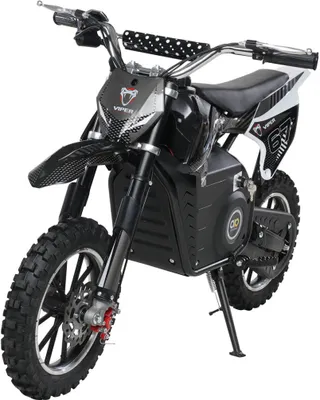 Produktbild von Kinder Elektro Crossbike Viper | 1000 Watt - Bis 25 km/h - Motorcrossbike - 3-Stufen-Drosselung - Pocketbike - Scheibenbremsen - Ab 6 Jahre (Schwarz)