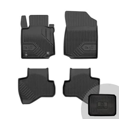 Produktbild von FROGUM No.77 Gummimatten Ganzjahresset von Auto Fußmatten Autofussmatten für Peugeot 107 2005-2014
