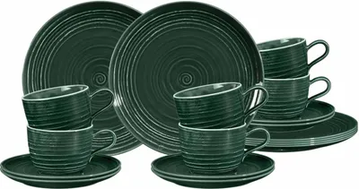 Produktbild von Seltmann Weiden Terra Kaffeeservice 18-teilig moosgrün