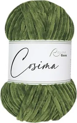 Produktbild von Rellana Cosima Chenillegarn 100 g/120m 100% Polyacryl weiche Babywolle 09 loden