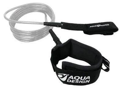 Imagen del producto de Aquadesign, correa de seguridad para tablas de paddle surf (SUP), recta, 3 metros (10 pies), color blanco, talla única