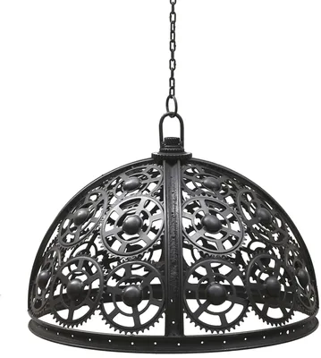 Zdjęcie produktu dla Lampa wisząca Aapaam XXL - Industrialna lampa wisząca wykonana z żelaza, 65 cm