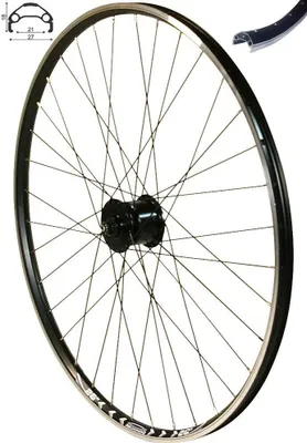 Produktbild von REDONDO 26 Zoll Laufrad Vorderrad Felge schwarz Shimano DH-3N72 Nabendynamo 21mm